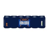 IRN-BRU Zero, No Sugar & Low Calorie Fizzy Drinks Multipack 24 x 330ml Cans