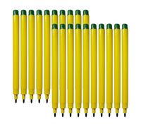 IRO Felt Tips Colouring Pens, GREEN, Pack of 20, Draw Sketch Colour Mark Write Felt Pens, School Office Home Classroom Ideal Use, iZOFAX Black Ball Pen