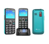 iroax 4G Big Button Mobile Phone for Elderly Senior Cellphone Easy to Use Basic Mobile Phone SIM Free Unlocked Senior Phone With SOS Emergency Call Button (Green)