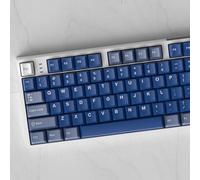 iRoboosta Double Shot PBT Keycap Set, Minimalist Blue and White Keycaps, 157 Key Custom Cherry Profile Key Cap for 60% 65% 75% 100% MX Switches Mechanical Keyboard (Warrior Blue)