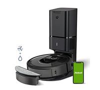 iRobot 8576 Roomba Combo i8+ Vacuum/Mop Robot with 2nd Collection Container with Mop Pad, Automatic Suction Station, Smart Mapping, Voice Assistant-Compatible, WiFi, Control Via App, Light Silver