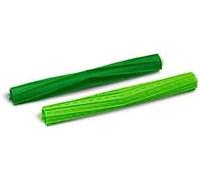 iRobot Authentic Parts - 1set Replacement Dual Multi-Surface Rubber Brushes - 1x light Green + 1x dark Green - Compatible with Roomba s Series