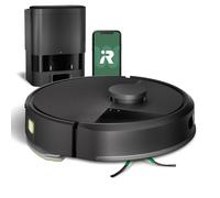 iRobot Roomba® 105 Combo + AutoEmpty Dock Robot Vacuum Cleaner with Mop Function - 7000 Pa Suction - LiDAR Navigation - Cleaning and Avoidance Areas - 4 Suction Levels - Ideal for Pets - Black Y3510