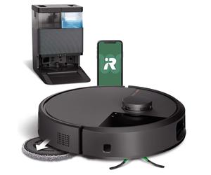 iRobot Roomba® Plus 505 Self-Emptying Robot Vacuum Cleaner & Mop - Black