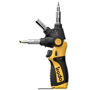 IRODA PRO15 Cordless Soldering Iron - Butane Multi-Angle, 10-Tip Kit for DIY & Automotive