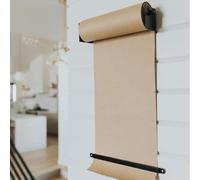 IROEJT Kraft Paper Roll Holder & Dispenser Kraft Paper Roll Dispenser & Cutter, Wall Mounted Butcher Paper Roll Holder for DIY Room Doodle Painting&Art Projects Wall Mount Note