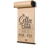 IROEJT Kraft Paper Roll Holder & Dispenser Wall Mounted Kraft Paper Dispenser & Cutter - Home/Office/Cafe/School, Wall Hanging Butcher Paper Roll Holder Wall Mount Note Paper Ro