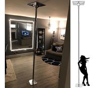 IROEJT Static and Spin Dance Pole, 7ft 8ft 9ft 10ft 11ft 11.5ft 12ft 12.5ft Portable Removable Height Adjustable Dancing Pole for Home Club Party Pub Exercise, 45mm St，320cm 372CM 12.2ft