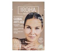 Iroha Nature - Anti-Ageing Eye Patches | With Niacinamide, Caffeine and Peptides | Reduction of Wrinkles, Bags and Eye Circles | Hydration with Hyaluronic Acid | 100% Biodegradable