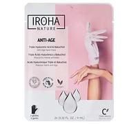 Iroha Nature Anti-Ageing Hand Masks With Triple Hyaluronic Acid, Bakuchiol & Niacinamide, 93% Certified Natural Ingredients & Vegan-Friendly (Pack of 1)
