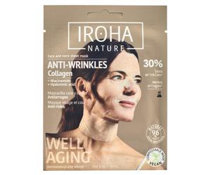IROHA Nature Anti-Wrinkles Collagen Face & Neck Sheet Mask 1 pcs
