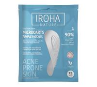 IROHA NATURE - Blackhead Spot Plasters with Microdarts, Pack of 12 | Acne Treatment with Salicylic Acid, Niacinamide, Zinc PCA, Retinol and Hyaluronic Acid
