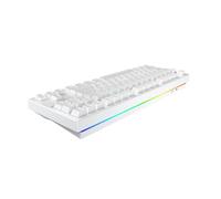 IROK FE87 V2 Wired Mchanical Keyboard, Dual 8KHZ Polling Rate, Support SODC/Latency As 0.125MS/ARGB，Hot Swappable, Gasket Sturcture Gaming Keyboard(White/Azure Heaven Switch)