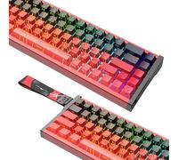 IROK MG68PRO 68 Keys Wired Magnetic Switch Keyboard, 8K Low Latency, Hot Swappable ARGB, Web Driver, Long Battery Life Customizable Gaming Keyboard(Black Red)