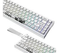 IROK MG68PRO 68 Keys Wired Magnetic Switch Keyboard, 8K Low Latency, Hot Swappable ARGB, Web Driver, Long Battery Life Customizable Gaming Keyboard(White)