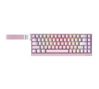 IROK MU68 Ultra Rapid Trigger Magnetic Switch Keyboard, Zero Dead Zone, Hot Swapped RGB Programmable, RT 0.01mm 8K, Low Latency Wired Gaming Keyboard for Win/Mac Gamer-Pink
