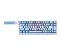 IROK MU68 Ultra Rapid Trigger Magnetic Switch Keyboard, Zero Dead Zone, Hot Swapped RGB Programmable, RT 0.01mm 8K, Low Latency Wired Gaming Keyboard for Win/Mac Gamer-Blue