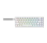 IROK ND68 68 Keys Wired Magnetic Switch Keyboard, 0.005MM RT Accuracy, 8KHZ Polling Rate/Latency As 0.125MS/256KHZ Single Key Scan Rate/ARGB，Hot Swappable,Gasket Structure Gaming Keyboard(White)