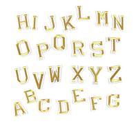Iron, | 26 Pieces Sew Embroidery - Sew Embroidered, Iron On Alphabet, Stylish Creative Alphabet Stickers For Shoes