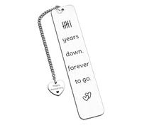 Iron 6th Anniversary Bookmark Gifts for Him Her, 6 year Anniversary Wedding Gifts for Women, 6th Anniversarys Iron Gift for Husband Wife Couple, Happy Anniversarys Steel Gift, Forever My Girl Bookmark