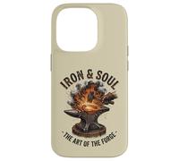 Iron And Soul Blacksmith Forge Anvil Hammer Artwork Case for iPhone 14 Pro
