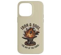 Iron And Soul Blacksmith Forge Anvil Hammer Artwork Case for iPhone 14 Pro Max