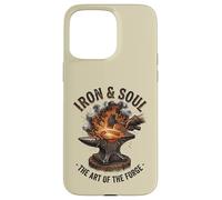 Iron And Soul Blacksmith Forge Anvil Hammer Artwork Case for iPhone 15 Pro Max