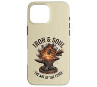 Iron And Soul Blacksmith Forge Anvil Hammer Artwork Case for iPhone 16 Pro Max