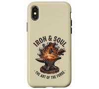 Iron And Soul Blacksmith Forge Anvil Hammer Artwork Case for iPhone X/XS