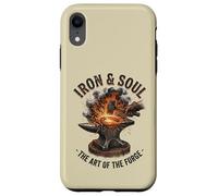 Iron And Soul Blacksmith Forge Anvil Hammer Artwork Case for iPhone XR