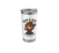 Iron and Soul Blacksmith Forge Anvil Hammer Artwork Stainless Steel Insulated Tumbler