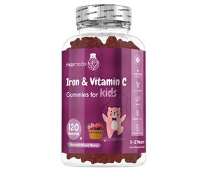 Iron and Vitamin C Gummies 120 Gummies Ideal for Your Kid’s Mental and Physical Development WeightWorld UK