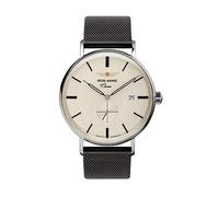 Iron Annie 5938 Men's Watch Made in Germany Classic Quartz Small Seconds Date, Beige/Black Stainless Steel Strap, Bracelet
