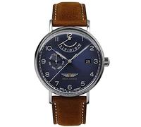 Iron Annie Men's Watch Series Amazonas Impressions Automatic Date Power Reserve 5960 with Leather Strap or Metal Strap, Brown/Silver, Classic