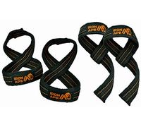 IRON APE Figure 8 Straps and Traditional Weightlifting Wrist Straps for Weight Lifting and Deadlift, Multi Pack, Cotton, 3 Sizes (Intermediate)