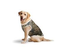 Iron arc gate pattern Large Dog Vest Pure Cotton Breathable | Anti-Shedding Tank Top for Golden Retriever, Labrador, Husky | Comfortable Sleeveless Shirt for Large Breed Dogs, Outdoor Walking X-Large