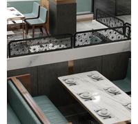 Iron Art Dining Table Partits Detive Hollow Sn Panels for Restaurants & Offices Slish Dividers for Dining Areas & Raised Countertops Low Fence Soluts