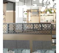 Iron Art Dining Table Partits Detive Sn Panel for Restaurants Offices & Bars Slish Hollow Out Dividers Low Fence for Dining Areas Space Separator
