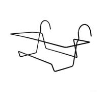 Iron Balcony Railing Holder for Rectangular Troughs, Tool-For Installation Flower Pot Hanger Bracket, Outdoor Fence Garden Rack Vertical Space Saver Decor Stand(Medium)