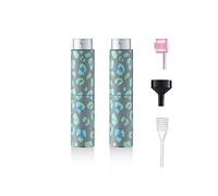IRON BILL 8ML Leopard Print Portable Mini Perfume Atomizer Bottles, Empty Refillable Spray Bottle for Fragrances, Pocket Travel Cologne Bottles (2 PCS, Grey)