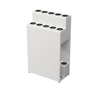 Iron Billiard Cue Racks,Billiards Pool Stick Holder for 10 Cue Sticks,Floor-standing Installation,Adjustable Feet at the Bottom(Color 1)