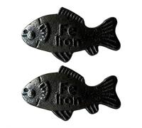 Iron Bird Cooking Tool - Natural Iron Supplement for Anemia & Iron Deficiency | Reusable Cast Iron Fish for Healthy Meals | Ideal for Vegans and Pregnant Women (Fish 2Pcs)