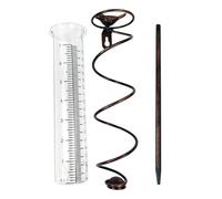Iron Bird Outdoor Rain Gauge Weatherproof Construction Enhances Visibilities Scale For Lawns Irrigation Iron Weather Instrument