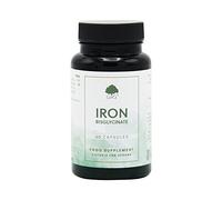 Iron (bisglycinate) Capsules | 20mg Iron (bisglycinate) per Capsule | 60 Vegan Capsules | Chelated Iron for Better Absorption | with Vitamin C | G&G Vitamins