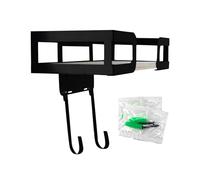 Iron Board Coat Rack - Wall Mount 28.5x14.2x22cm, Metal Rack for Wood, Compact Stand | Laundry Hook, Room Closet for Stacking Garments A