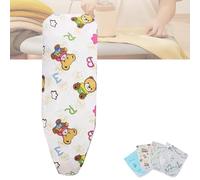 Iron Board Replacement Cover 12x30 Inch, 15x48 Inch Ironing Board Pad Fits Standard Sizes, Cotton Ironing Board Cover and Pad, Heat Resistant(Little Bear,14x43 Inch(110x34 Cm))