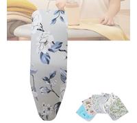 Iron Board Replacement Cover 12x30 Inch, 15x48 Inch Ironing Board Pad Fits Standard Sizes, Cotton Ironing Board Cover and Pad, Heat Resistant(Green,15x48 inch(120x40 cm))