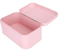 Iron Bread Box/Large Capacity Bread Bin Container/Kitchen Countertop Food Storage Container/for Home Kitchen Office Cafe Use/Pink