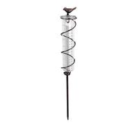Iron Build Rain Measurement Tool Rustproof Frame Oversized Marking for Garden Precipitation Analysis Glass Measurement Cup Gauge