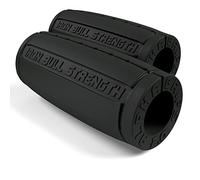 Iron Bull Strength Alpha Grips 2.0 - Extreme Arm Blaster - Best Dumbbell and Barbell Thick Bar Adapter